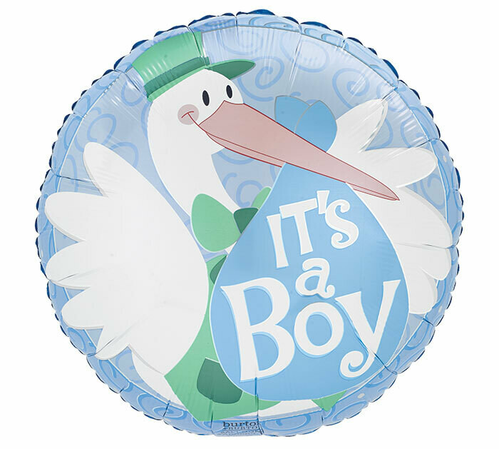 It's A Boy Stork Balloon