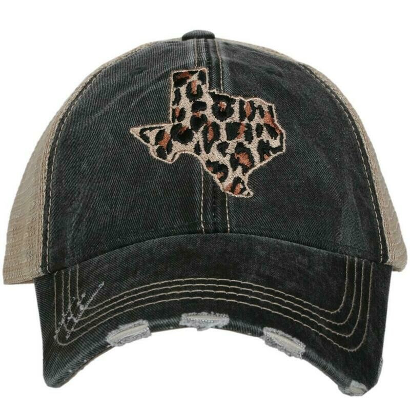 Trucker Cap Leopard Print Texas
