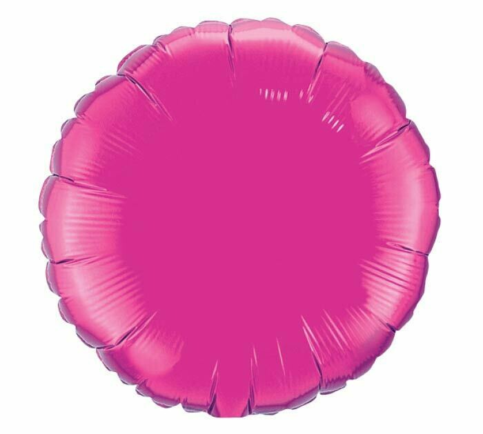 Solid Magenta Hot Pink Balloon