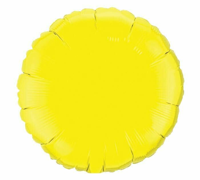 Solid Citrine Yellow Balloon