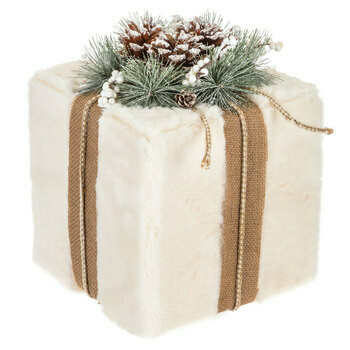 Faux Fur Cream Gift Box Large