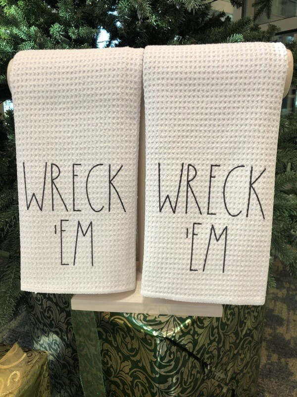 "Wreck 'Em" Dish Towel