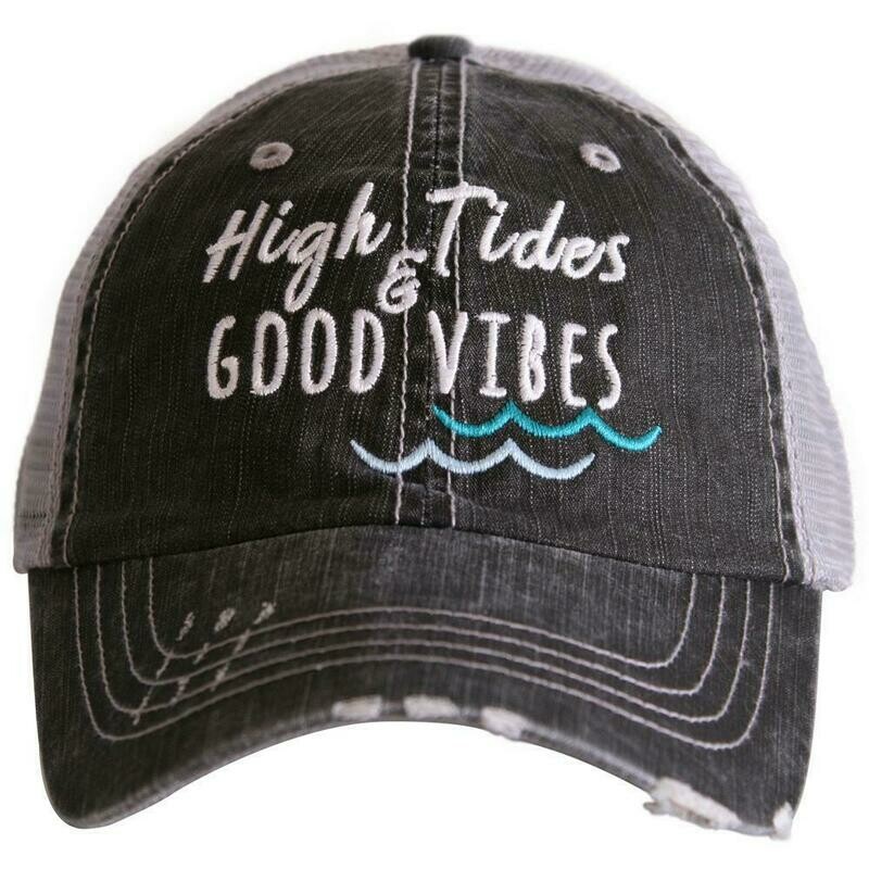 High Tides Good Vibes Trucker Cap