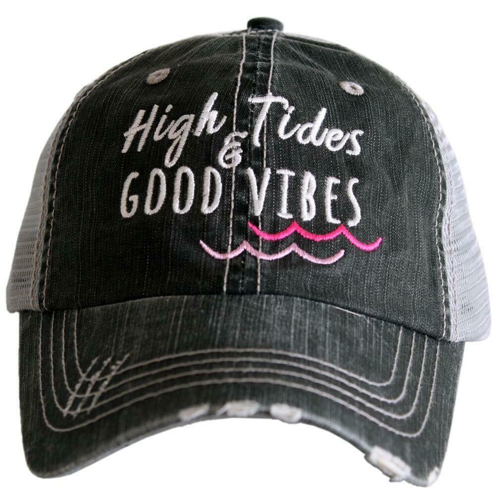 High Tides Good Vibes Trucker Cap