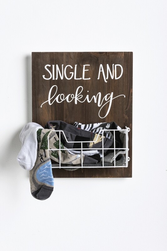 Single And Looking Lost Sock Holder
