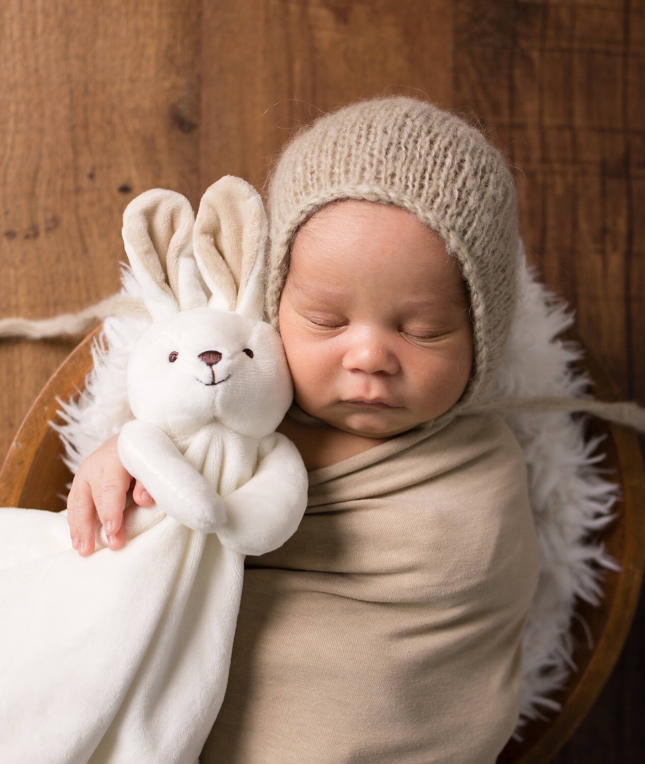 Bunny Lovey Travel Baby Blanket