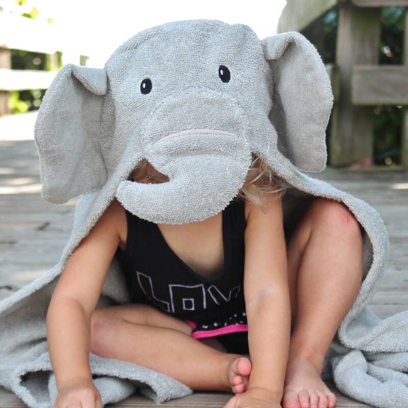 Elephant Hooded Baby Bath Towel
