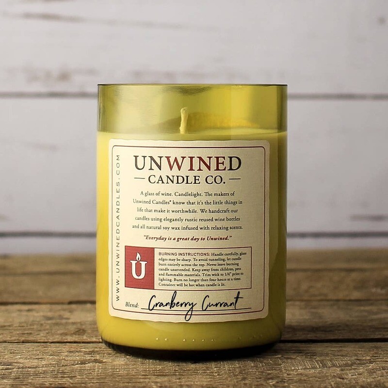 Unwined Cranberry Currant Signature Candle 12oz