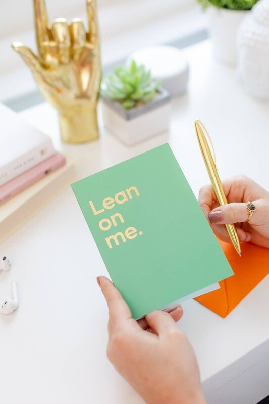 Lean On Me Musical Greeting Card