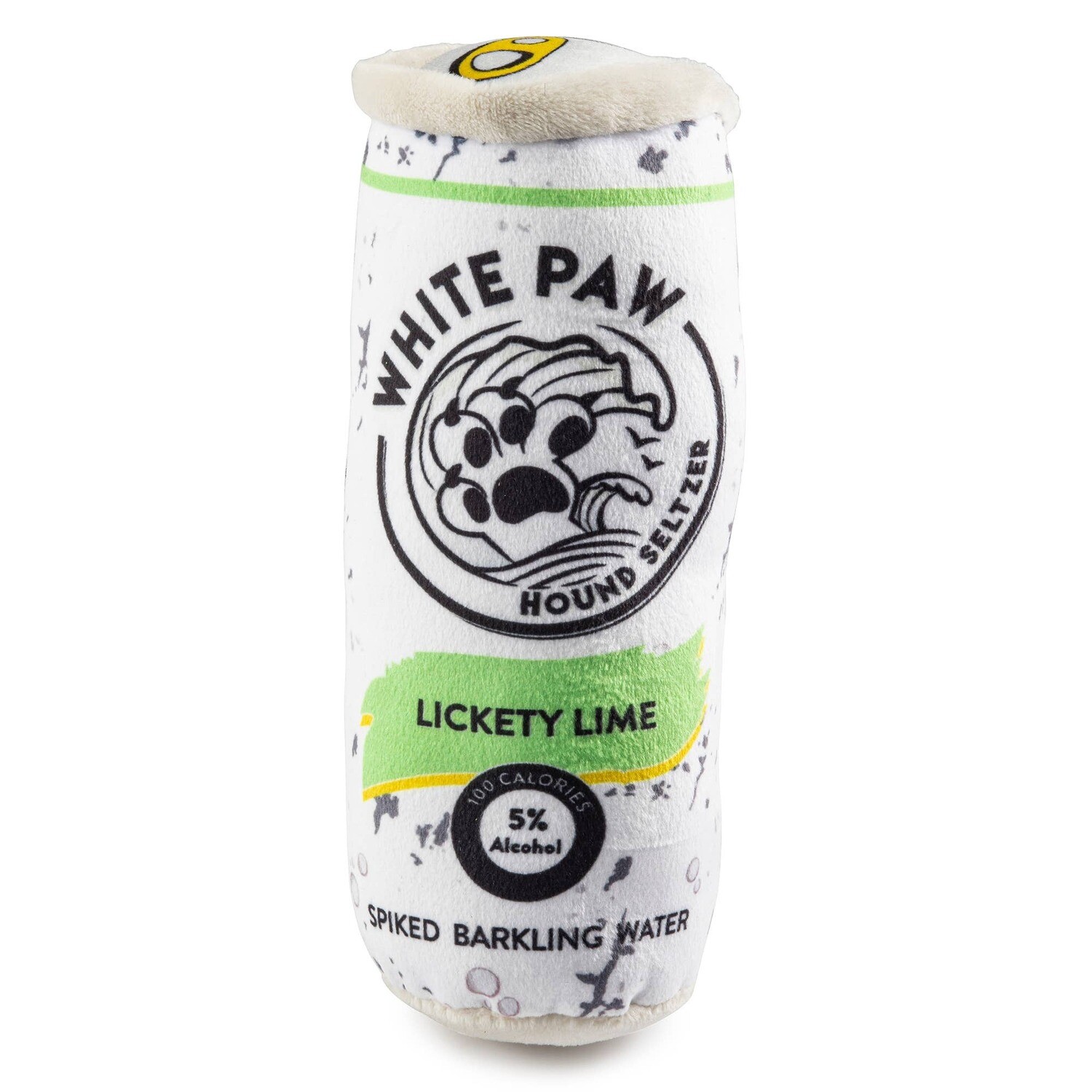 White Paw Lickety Lime Hound Seltzer Dog Toy
