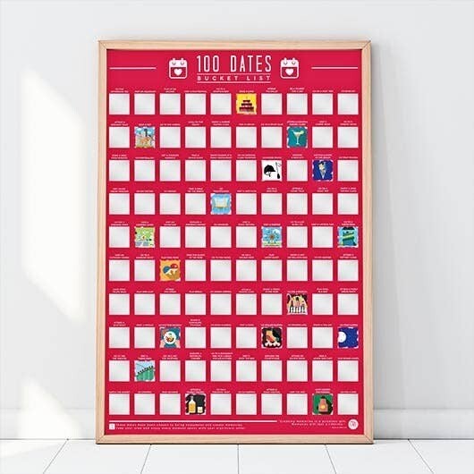 100 Dates To Go On Bucket List Poster