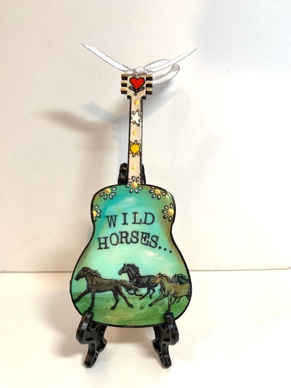 Wild Horses, The Rolling Stones Artwork Guitar