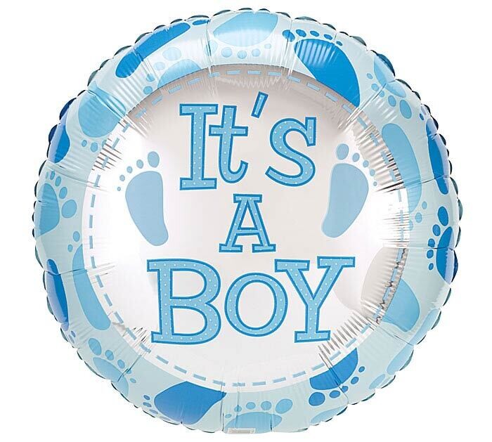 It's A Boy Baby Feet Balloon
