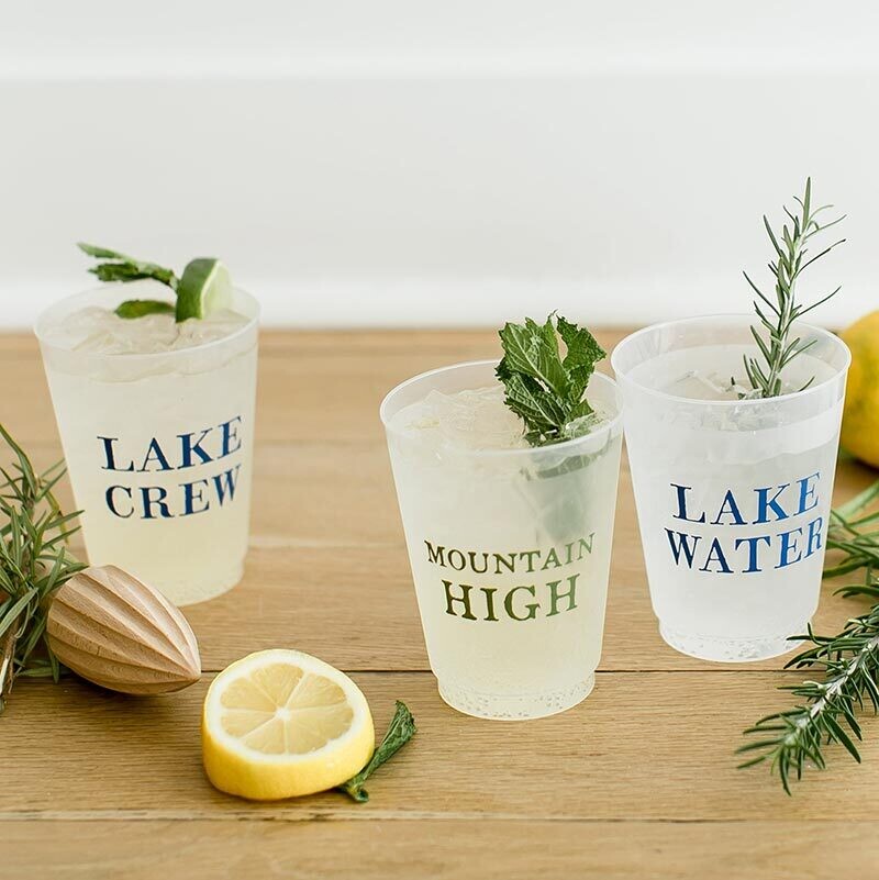 Lake Water Frosted Cups 8-pack