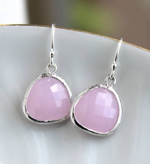 Laalee Pink Opal Sterling Silver Earrings