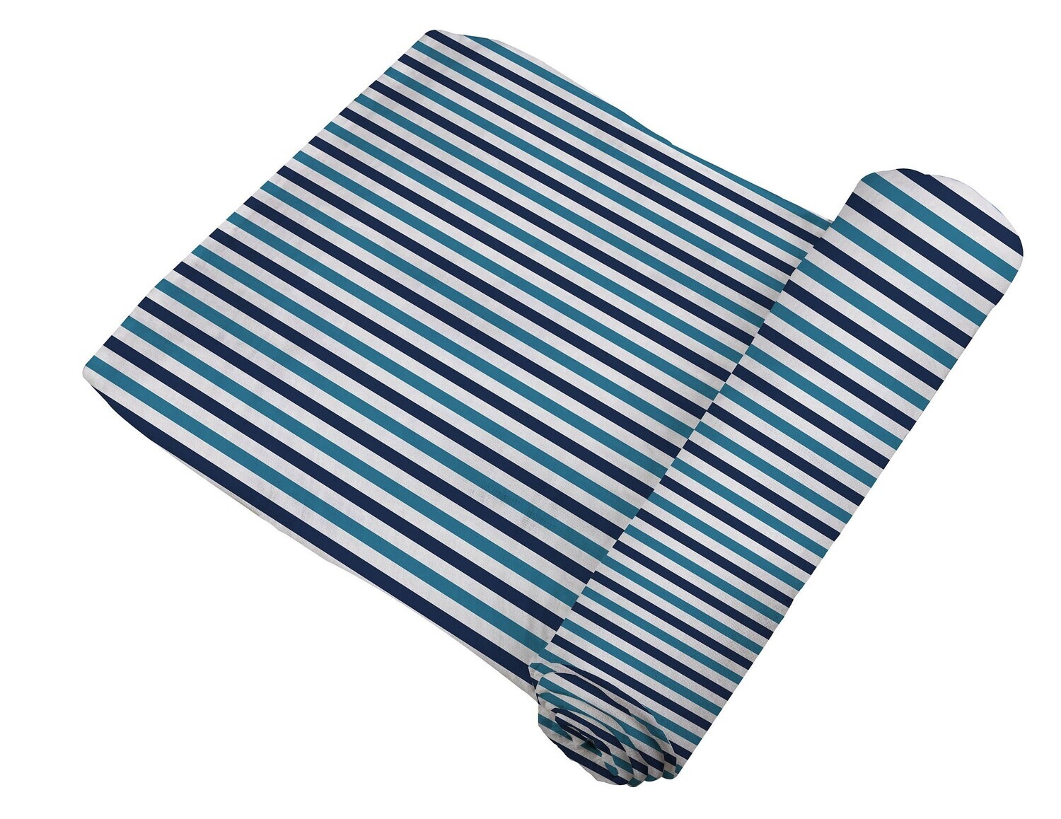 Blue & White Stripe Muslin Swaddle Blanket