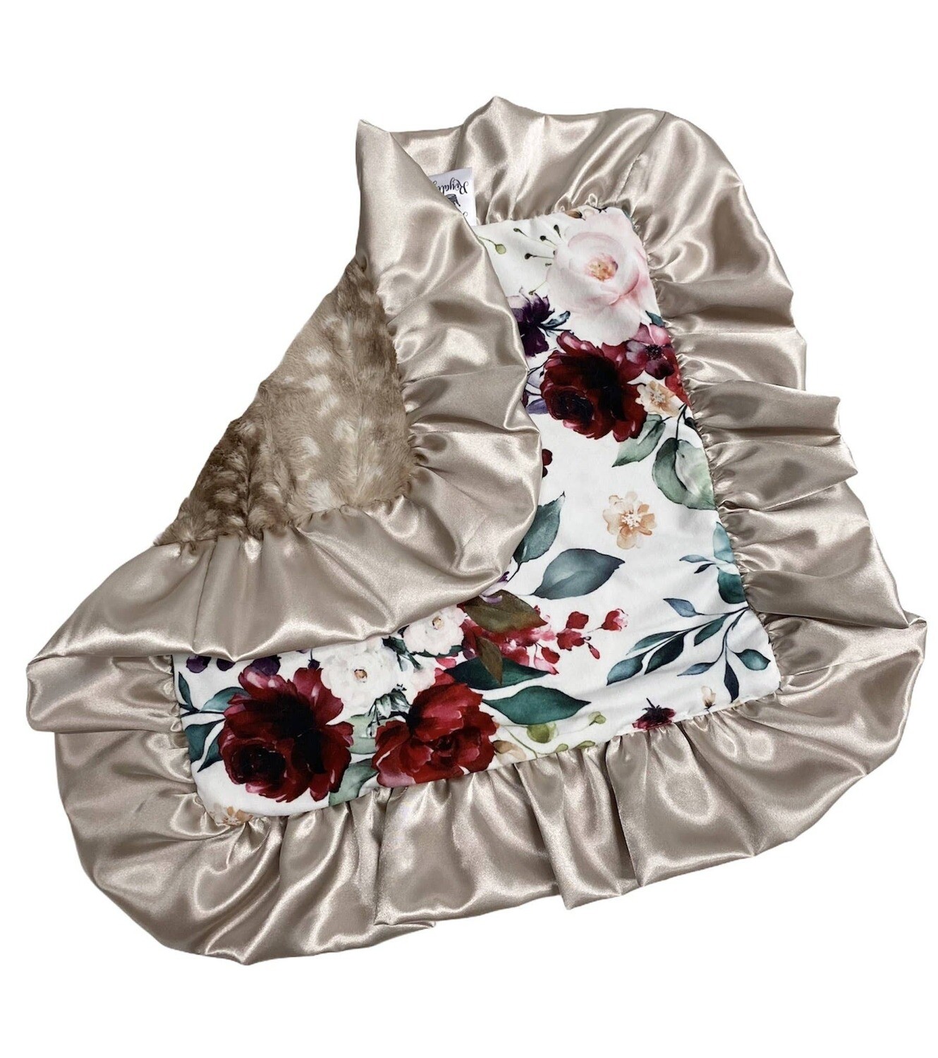 Lush Floral Fawn Luxe Cuddle Lovey