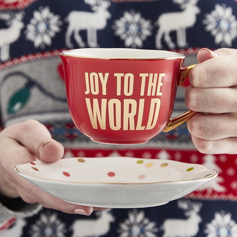 Joy To The World Teacup Set
