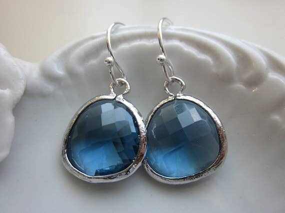 Laalee Sapphire Blue Sterling Silver Earrings