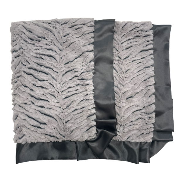 Ziggy Grey Luxe Cuddle Crib Blanket