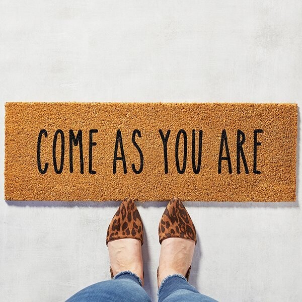 Come As You Are Door Mat