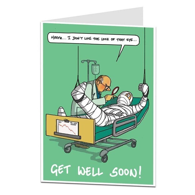 Don't Like The Look Of That Get Well Greeting Card