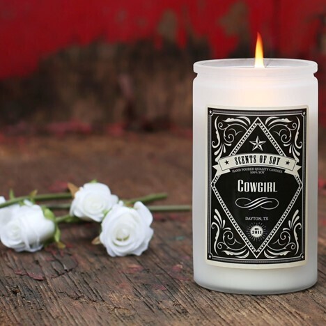 Cowgirl Hand Poured Soy Candle 16 oz