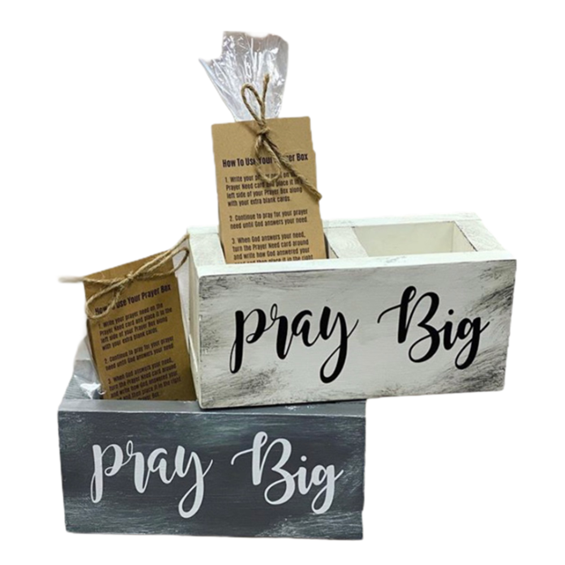 Rustic Prayer Box with Prayer Cards