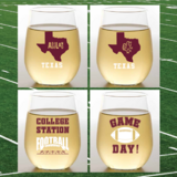 Texas A&amp;M Aggies Shatterproof Wine Glasses