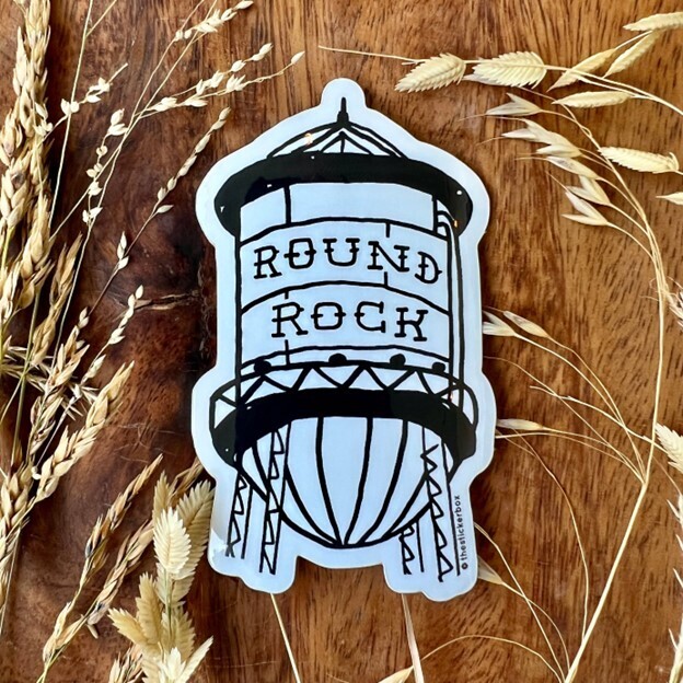 Round Rock Water Tower Sticker