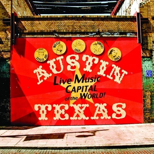 Austin Texas Live Music Capital Ceramic Tile Coaster