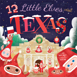 10 Little Elves Visit Texas Board Book