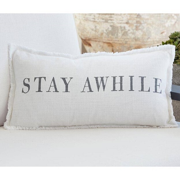 Stay Awhile Lumbar Pillow