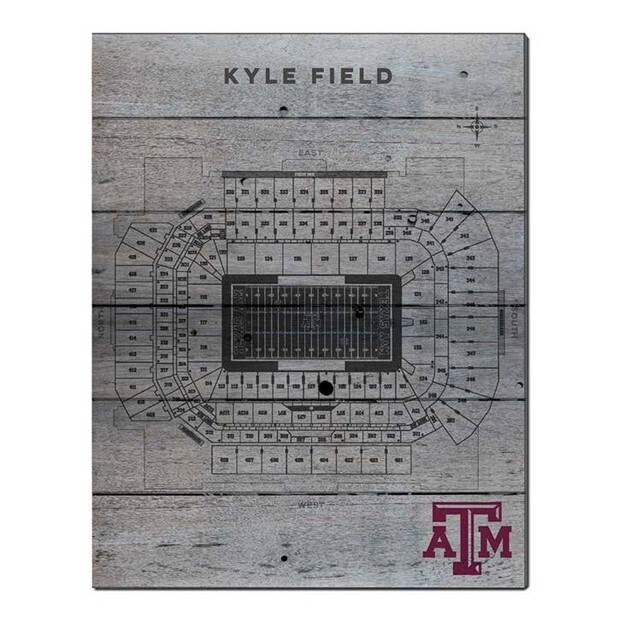 Texas A&M Kyle Field Seating Chart 16x20"