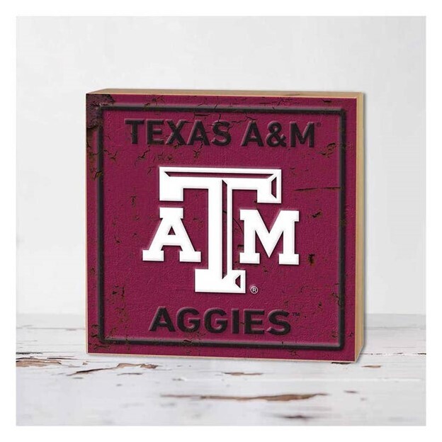 Texas A&M Shelf Sitter 5x5"