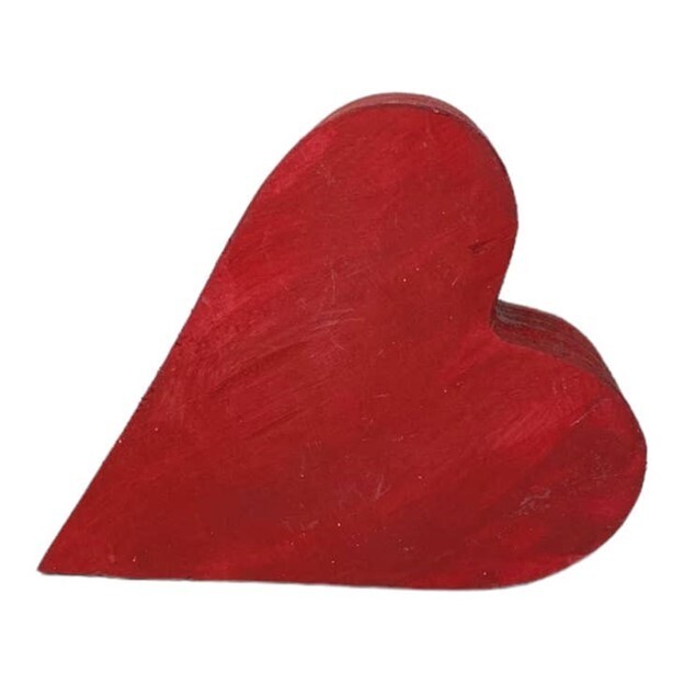 Red Heart Wood Shelf Sitter