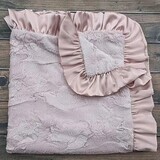 Rosewater Luxe Standard Crib Blanket