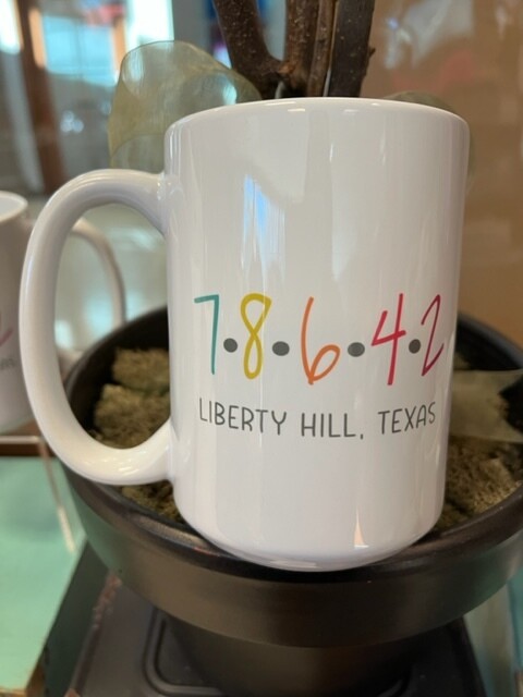 Zip Code Mug Liberty Hill