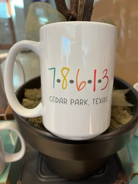 Zip Code Mug Cedar Park