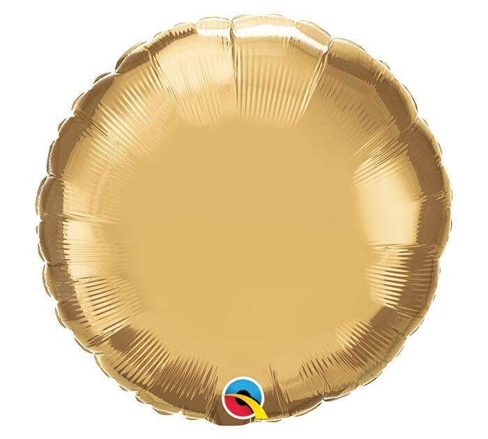 Solid Chrome Gold Balloon