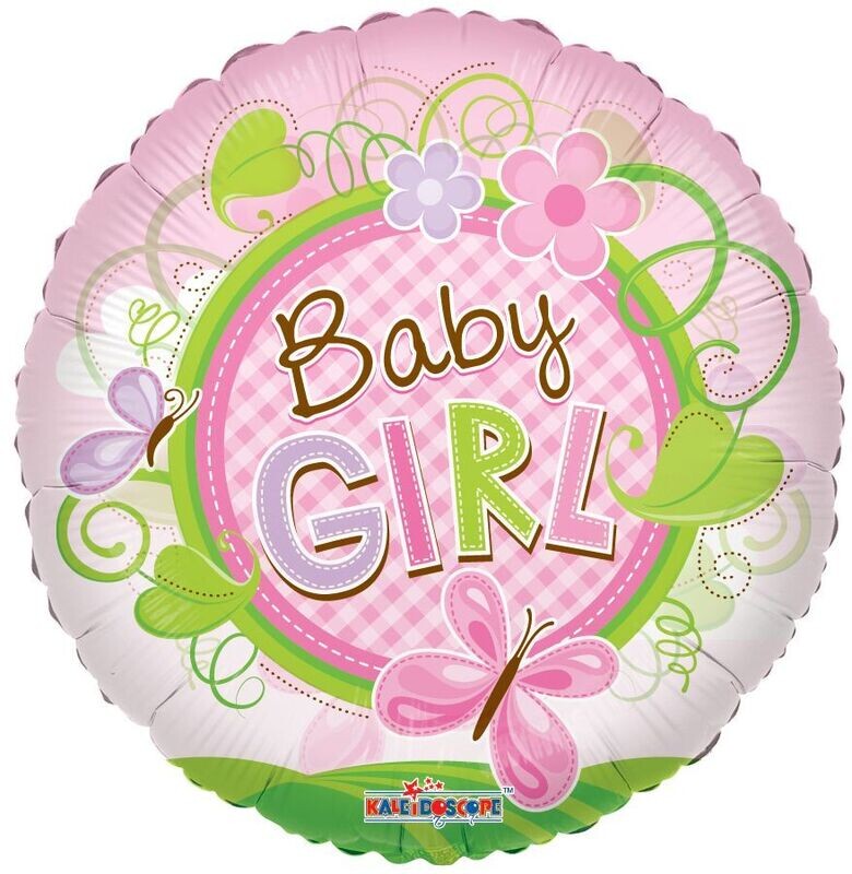 Baby Girl Butterfly Balloon