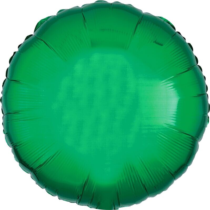 Solid Metallic Green Balloon