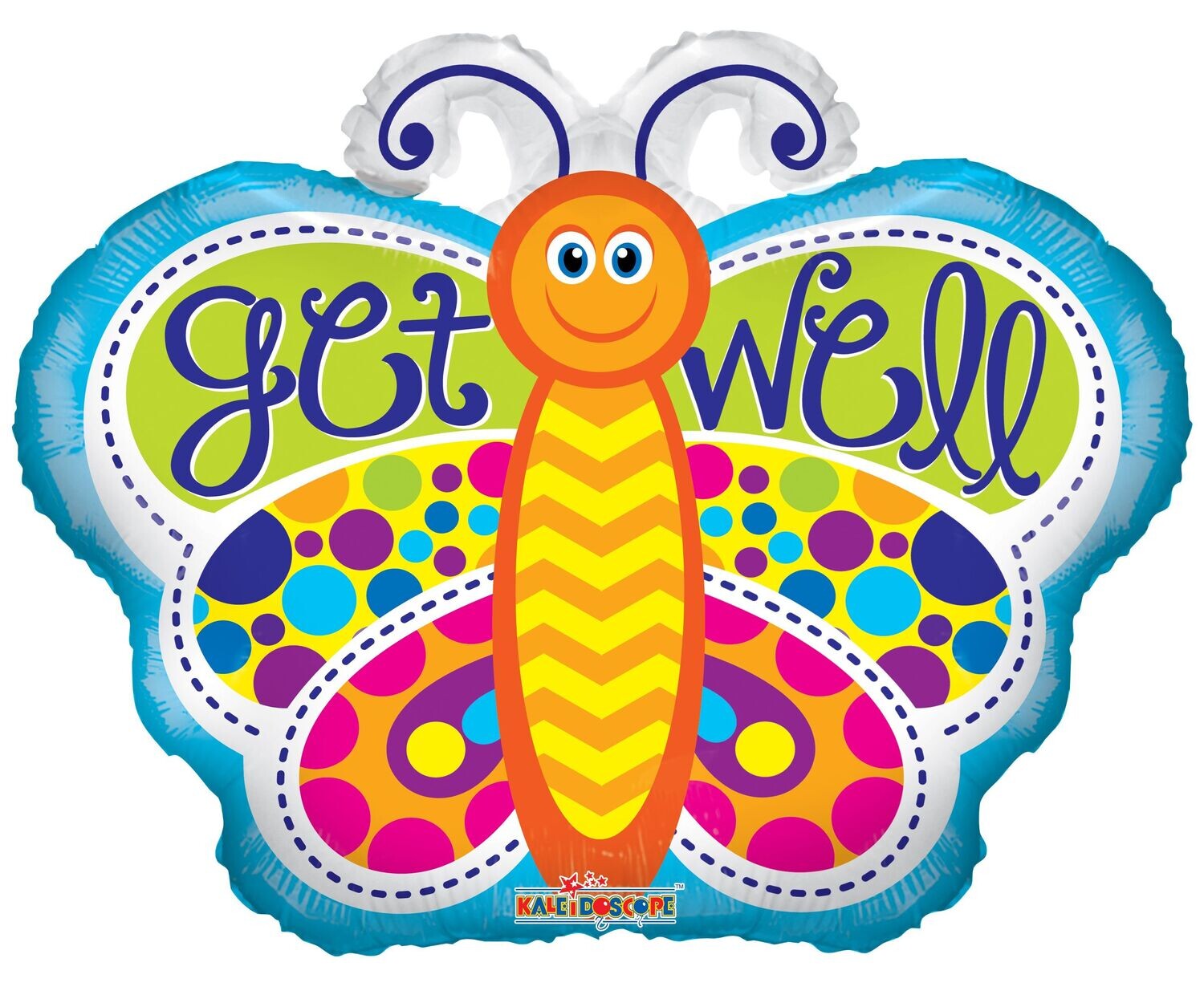 Get Well Butterfly Balloon