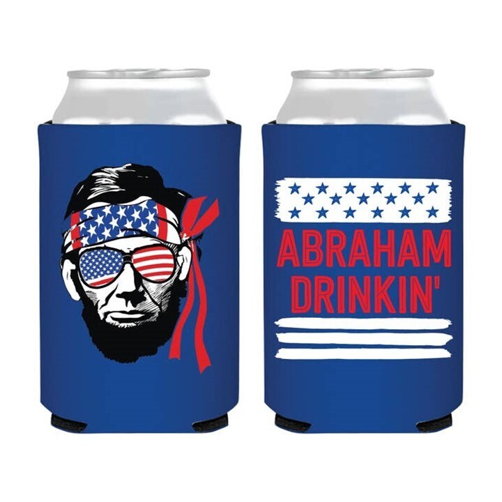 Abraham Drinkin' Koozie Can Cooler