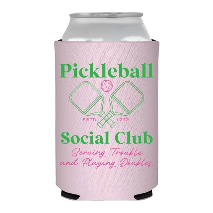 Pickleball Social Club Koozie Can Cooler
