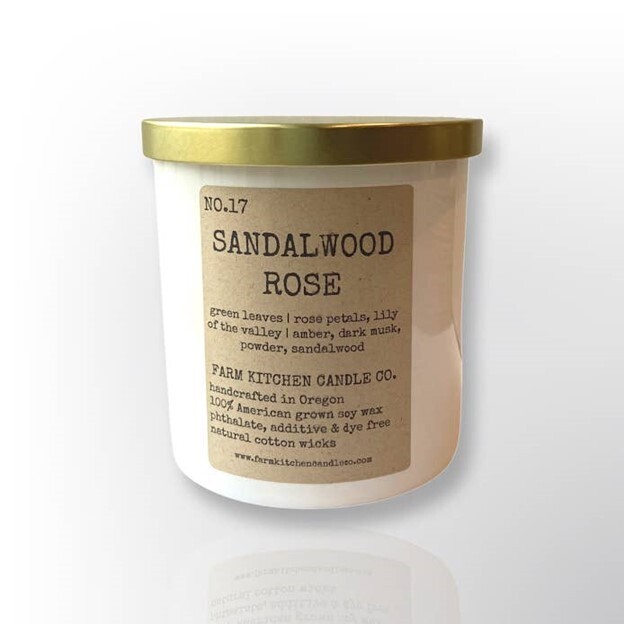 Sandalwood Rose Soy Candle 11 oz