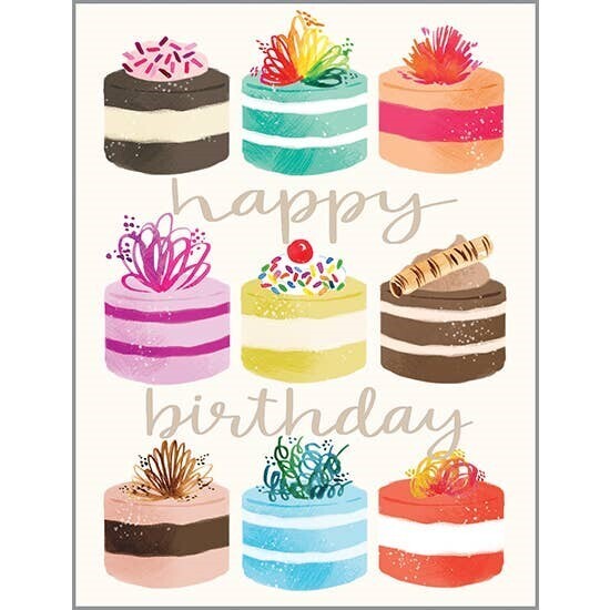 Little Cakes Birthday Greeting Card
