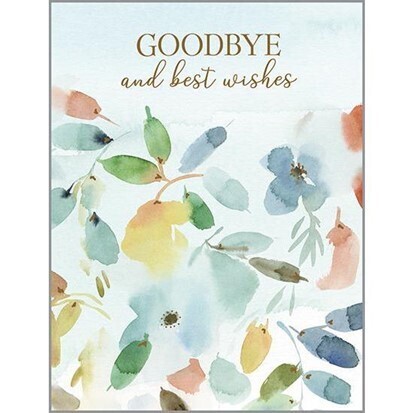 Goodbye Greeting Card - Harmony Leaves