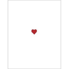Love Greeting Card - Red Heart (Blank Inside)