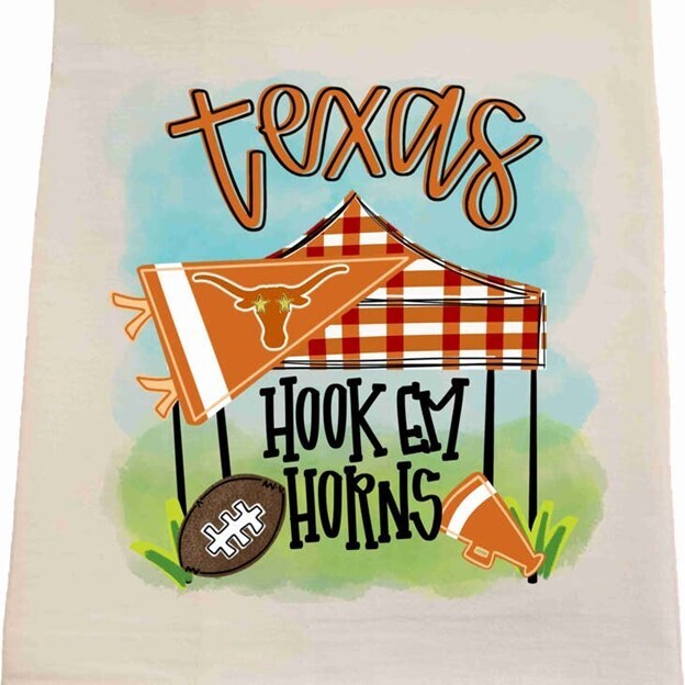 University of Texas Hook Em Horns Tailgate Dish Towel